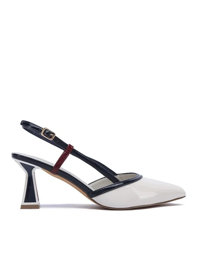 FYOR Stylish Modern Geo-Heel Pump CD 026